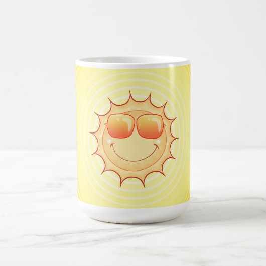 Lächelnde Sonne Kaffeetasse (Mittel)