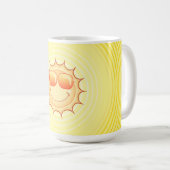 Lächelnde Sonne Kaffeetasse (VorderseiteRechts)