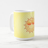 Lächelnde Sonne Kaffeetasse (Vorderseite Links)