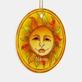 Lächelnde Sonne Keramik Ornament (Rechts)