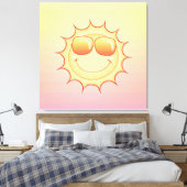 Lächelnde Sonne Leinwanddruck (Insitu (Schlafzimmer))