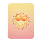 Lächelnde Sonne Magnet (Vertikal)