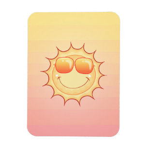 Lächelnde Sonne Magnet