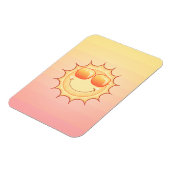 Lächelnde Sonne Magnet (Linke Seite)