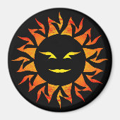 Lächelnde Sonne Magnet (Vorne)