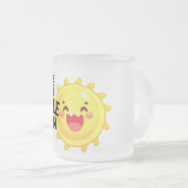 Lächelnde Sonne Mattglastasse (VorderseiteRechts)
