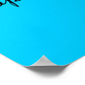 Lächelnde Sonne mit vielen Wolken: Poster (Ecke)