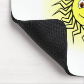 Lächelnde Sonne Mousepad (Ecke)