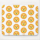 Lächelnde Sonne Mousepad (Vorne)