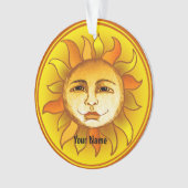 Lächelnde Sonne Ornament (Vorderseite)