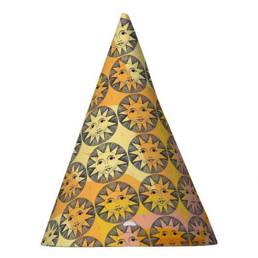 Lächelnde Sonne Partyhütchen (Rechts)