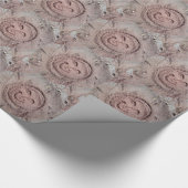 Lächelnde Sonne, Sand Emoticon, Sommer Emoji Geschenkpapier (Ecke)