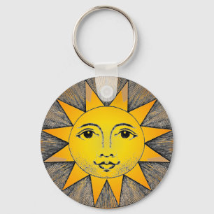 Lächelnde Sonne Schlüsselanhänger