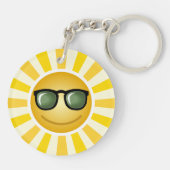 Lächelnde Sonne Schlüsselanhänger (Rückseite)