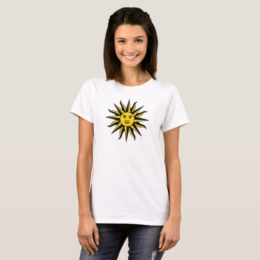 Lächelnde Sonne T-Shirt (Vorne ganz)