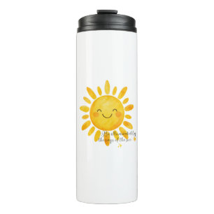 Lächelnde Sonnen-Tasse Süße Sonnenschein-Reisebe Thermosbecher