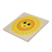 Lächelnde Sonnenblume Fliese (Seite)