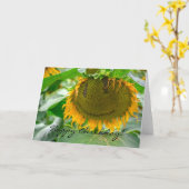 Lächelnde Sonnenblume Karte (Gelbe Blume)