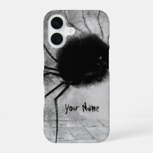 Lächelnde Spinne von Odilon Redon, Vintage Hallowe iPhone 16 Hülle