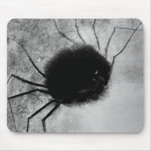 Lächelnde Spinne von Odilon Redon, Vintage Hallowe Mousepad