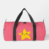 Lächelnde Sterne Klein Duffle Bag (Rückseite)
