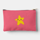Lächelnde Sterne Klein Zubehörtasche (Rückseite)