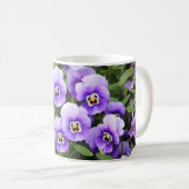 Lächelnde Stiefmütterchen Tasse (VorderseiteRechts)