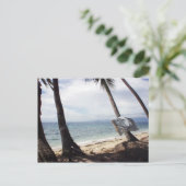 Lächelnde Strände Postkarte (Stehend Vorderseite)