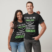 Lächelnde Strecke und Feld T-Shirt (Unisex)