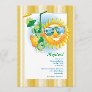 Lächelnde Sun-Einladung Einladung