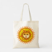 Lächelnde Sun Tote Bag Tragetasche (Rückseite)