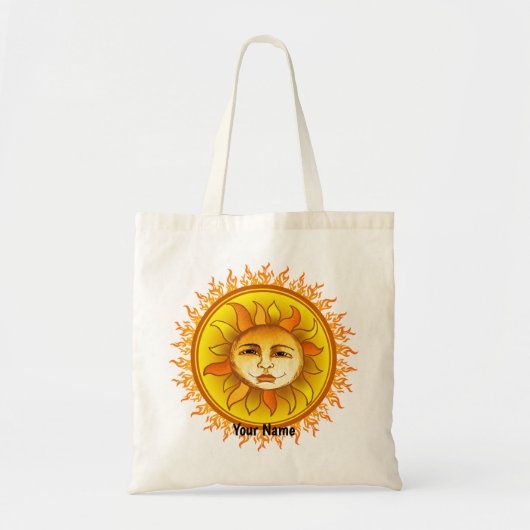Lächelnde Sun Tote Bag Tragetasche (Vorne)