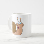 Lächelnde Superschnecke Kaffeetasse (Vorderseite Links)
