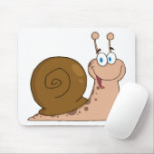 Lächelnde Superschnecke Mousepad (Mit Mouse)