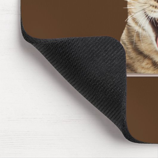 Lächelnde Tabby Cat Mousepad (Ecke)