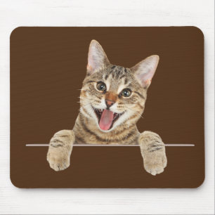 Lächelnde Tabby Cat Mousepad