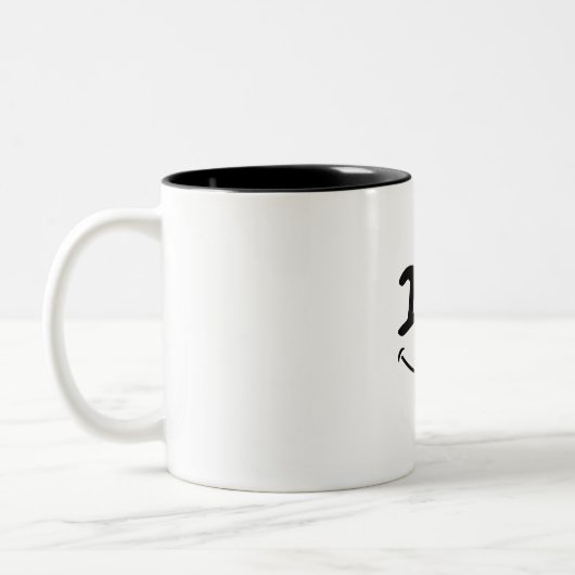 Lächelnde Tasse für Geschenke (Links)