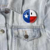 Lächelnde Texas-Flagge Button (Beispiel)