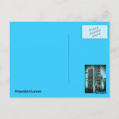 Lächelnde Tiki-Statue Postkarte (Rückseite)