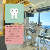 Lächelnde Tooth Happy Dentist Business Cards Quadratische Visitenkarte