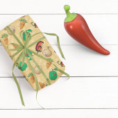 Lächelnde Veggies Geschenkpapier
