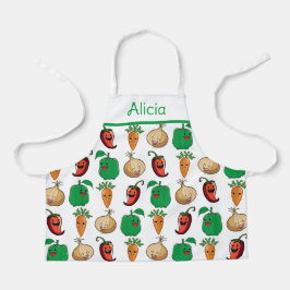 Lächelnde Veggies Schürze