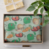 Lächelnde Veggies Seidenpapier (Geschenk)