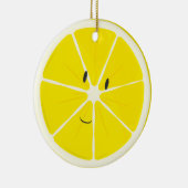 Lächelnde | Verzierung der Zitronen- Keramikornament (Rechts)