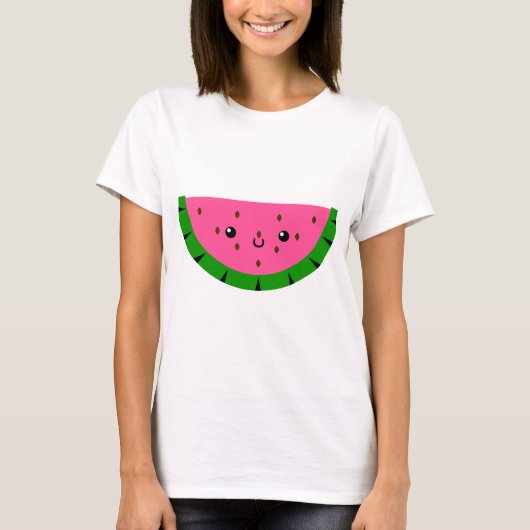 Lächelnde Wassermelone T-Shirt (Vorderseite)