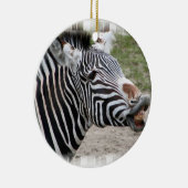 Lächelnde Zebra-Verzierung Keramikornament (Rechts)