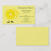 Lächelnde Zitrone Visitenkarte (Vorne/Hinten)