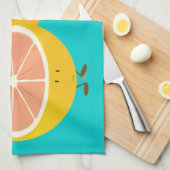 Lächelnde Zitrusfruchtgruppe Küchentuch (Viertel Falte)