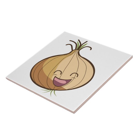 Lächelnde Zwiebel Fliese (Seite)