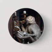 lächelnder Affe Button (Vorderseite)